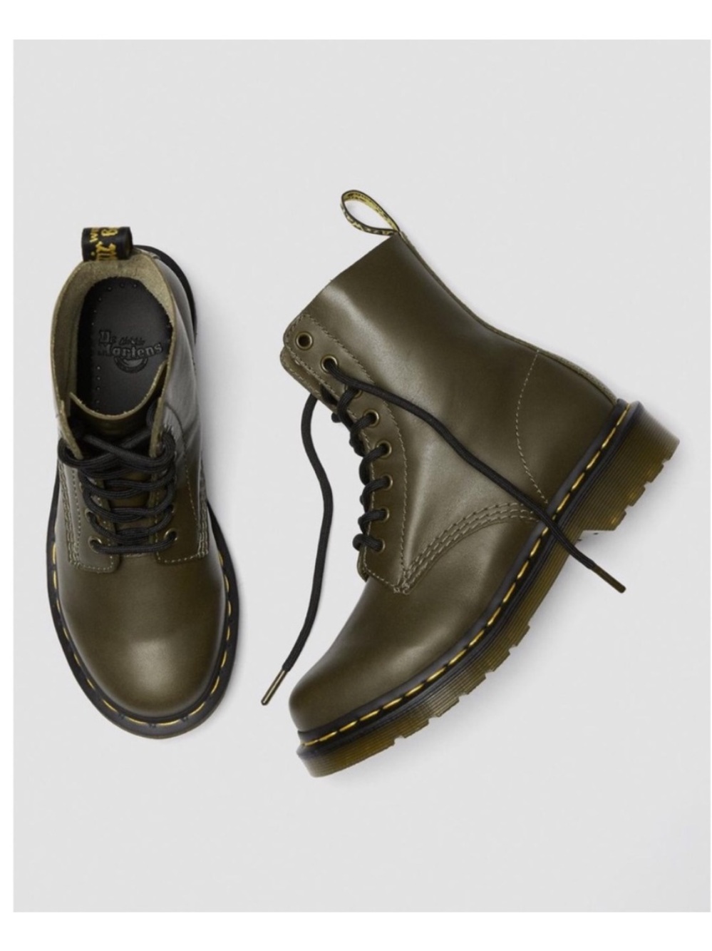 Free People x Dr. Martens 1460 Pascal Wanama Boot olive green size 7